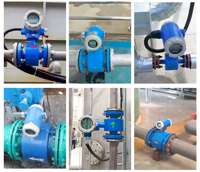 遠(yuǎn)傳式電磁流量計現(xiàn)場安裝使用圖